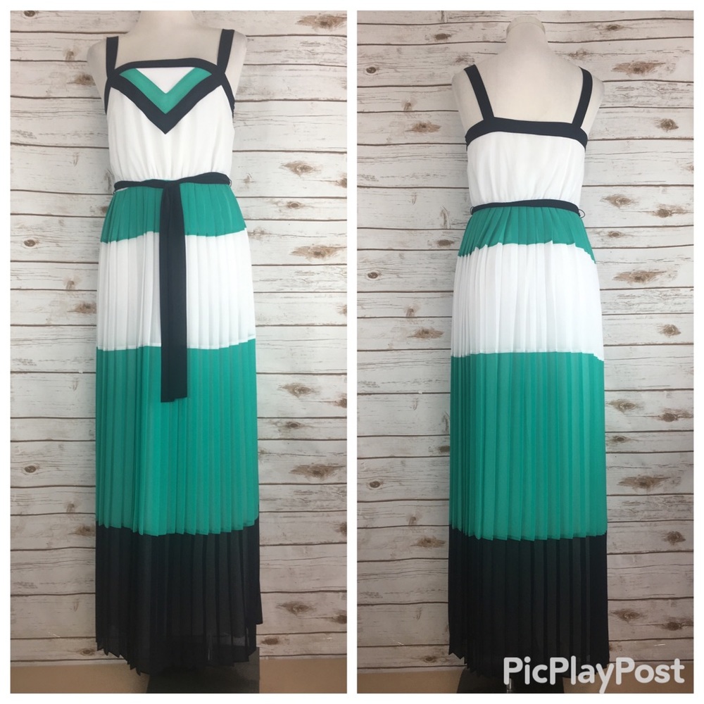 Banana Republic Milly Pleated Maxi Dress